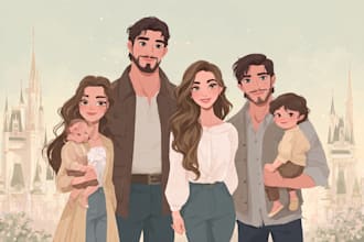 design a design a disney family portrait