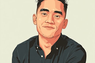 do vector portrait or cartoon portrait