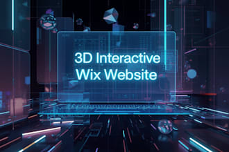 build 3d interactive wix website, design 3d animated website, wix studio website
