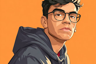 draw cartoon vector portrait or illustration