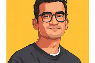 draw gta style vector cartoon portrait from