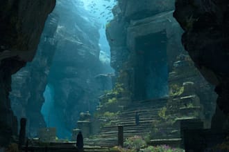 create fantasy environment concept art