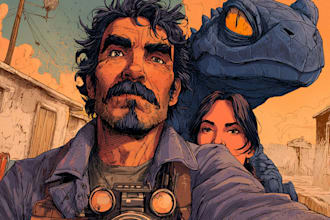 draw comic book illustration with comic book illustrator