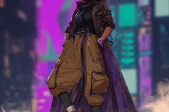 design anime character , cyberpunk character