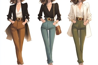 make gorgeous fashion sketches and fashion clothing