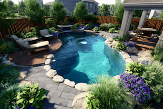 do realistic render for interior, architecture, gardens