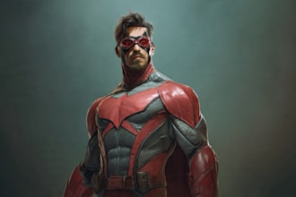 draw you as a superhero marvel or dc character