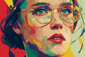 draw amazing colorful portrait illustration