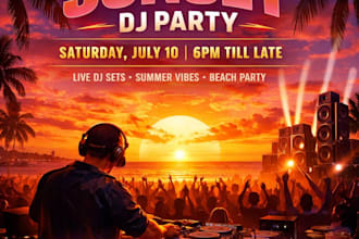 do premium event flyer design