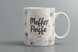 draw a mug or coffee mug design