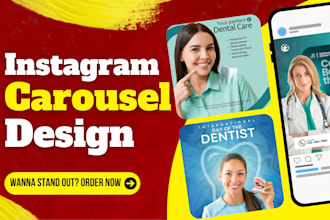 do instagram carousel and template, carousel design, ads design, carousel post