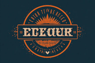 design a retro vintage logo