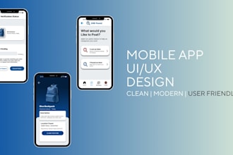 design modern mobile app UI UX in figma