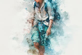 give a watercolor effect to your photos in photoshop