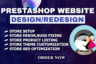 design prestashop SEO module ecommerce website bugs fix checkout and security