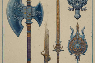 draw your prop or fantasy weapon designs