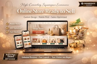 design a high converting squarespace ecommerce store