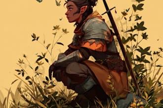 draw your dnd character art