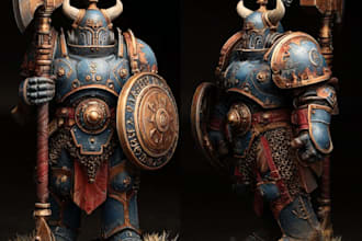 do professionally warhammer, dnd, tabletop, custom models