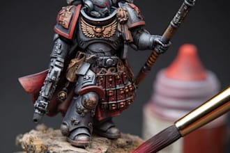 paint miniatures warhammer 40k, action figure, models