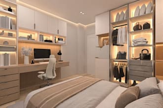 modernize interior bedroom, kids room render,furniture layout,gaming room setup