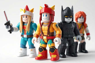 model low poly roblox characters pbr