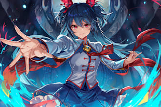 draw anime character or fan art for you