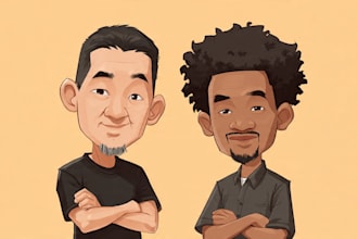 draw your avatar, cartoon, caricature portrait