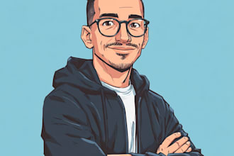 draw cartoon vector portrait or illustration
