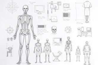 draw professional medical concept sketches