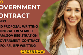 write government contract proposal bid response and capability statement