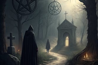 do ilustration digital painting of dark art