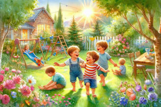 children story book illustration children story children story book illustration