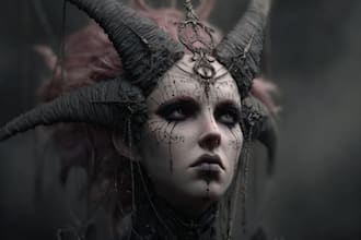 fantasy horror and fantasy horror character art