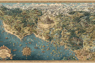 do fantasy city map for dnd map illustration vector map game