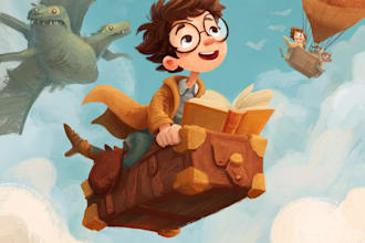 do childrens book illustration and book cover