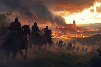 draw fantasy, post apocalyptic, background or concept art