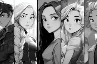 sketch any character in any way