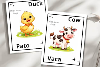 create printable animal flashcards for kids