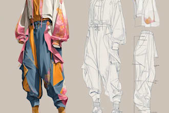 make graphic design for clothing brand