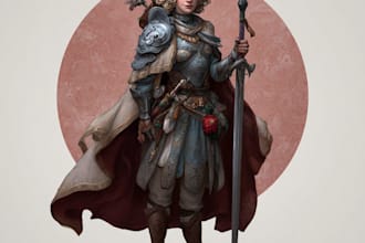 fantasy dnd character illustration