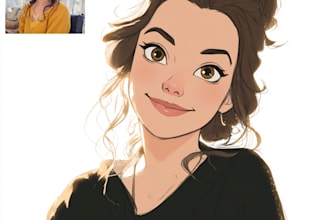 draw a disney style cartoon
