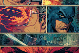 do comic book illustration, comic graphic novel