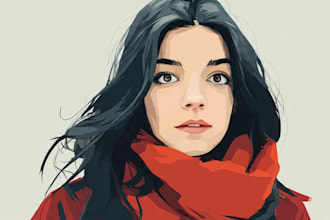 draw your amazing realistic vector portrait