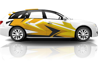 do any vehicle or car wrap design, custom livery for fivem ems, trailer wrap,van