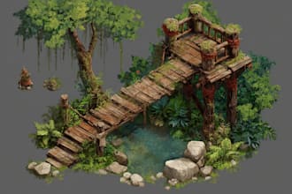 create 2d environment concept art design illustration