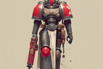 create a warhammer 40k character art