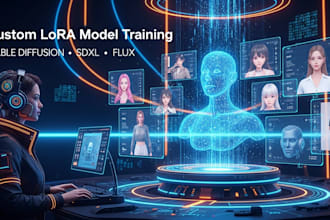 train custom lora model for stable diffusion flux or ai image comfyui workflow