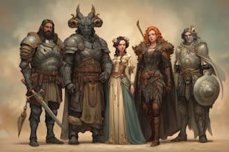 draw fantasy character illustration