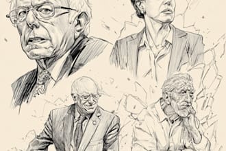 create political and editorial cartoon